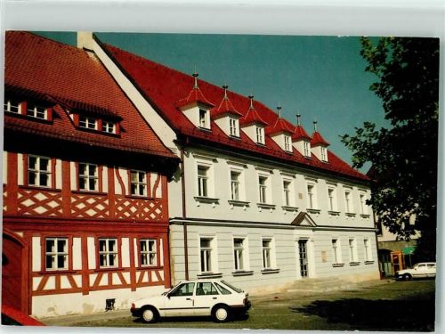Höchstadt Marktplatz Rathaus Telefonhäuschen