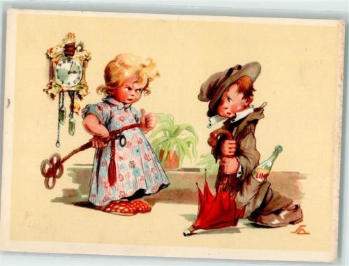 Salac 1018 Kinderpoesie Teppichklopfer AK