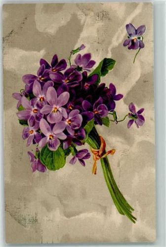 1914 Frühlingsgruss gewidmet von der Färberei Arnold München Werbung