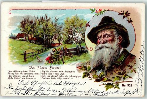 1901 Serie Des Jägers Klage AK