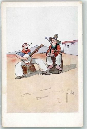 Cowboy sign. Schenk