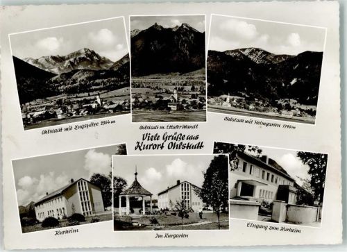 Ohlstadt Ettaler Mandl Zugspitze Kurheim Kurgarten Pavillion