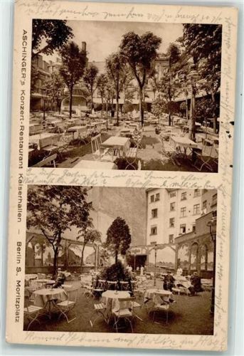 Kreuzberg 1916 Gasthaus Aschinger`s Konzert Resaurant Kaiserhallen Moritzplatz