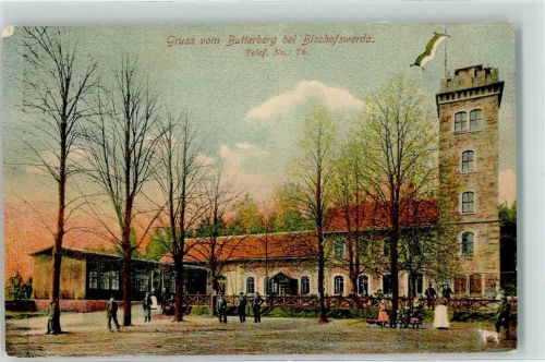 01877 O8500 Bischofswerda 1907 - Butterberg Fahne Hund