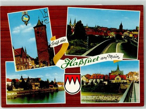 Haßfurt Oberer Turm Mainbrücke Wappen
