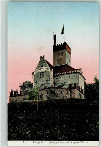 Aue König Friedrich-August-Warte Fahne