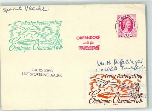 Oberndorf Erste Flugsegelschule Eichingen Luftsporting Aalen 1959
