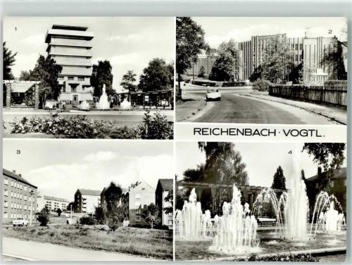 Reichenbach Wasserturm Ingenieurschule für Textiltechnik Leninstraße Springbrunnenanlage und Wasserturm
