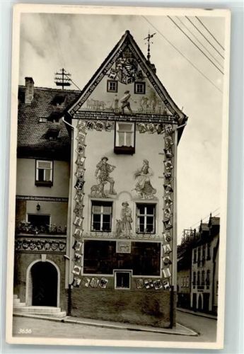 Ziegenrück Giebel d. histor. Rathaus Lüftlmalerei