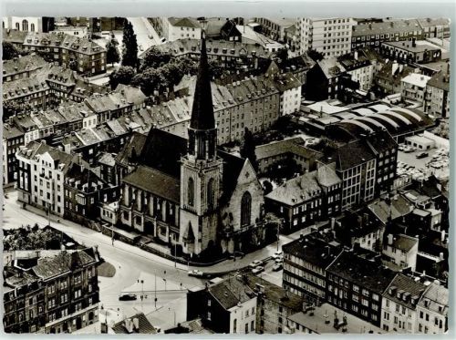 Aachen St. Elisabeth-Kirche Fliegeraufnahme