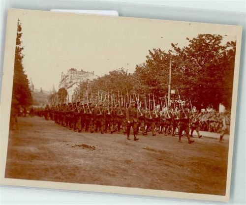 Aachen Kompanie Parade Soldat Uniform Ort handschriftlich