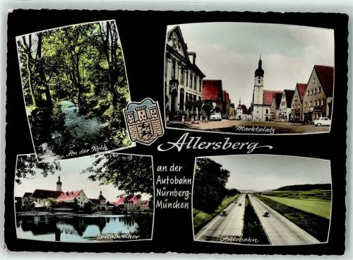 Allersberg Spitalweiher An der Roth Marktplatz Autobahn Nürnberg-München