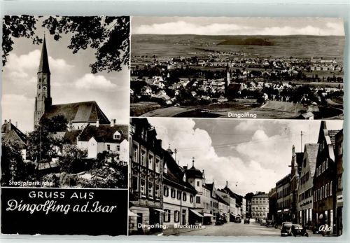 Dingolfing Stadtpfarrkirche Bruckstaße VW Käfer Oldtimer