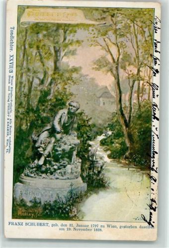 1901 Tondichter Serie XXVII/3 Schubert, Franz