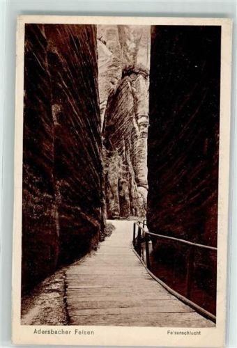 Broumov Adersbacher Felsen Felsenschlucht