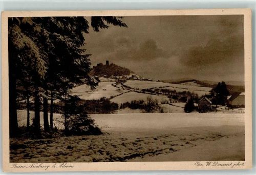 Adenau Winter Ruine Nürburg