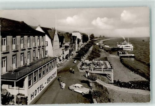 Bad Niederbreisig Rheinpromenade Hotel Bender VW Käfer Oldtimer Dampfer