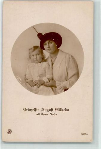 Prinzessin August Wilhelm mit Sohn