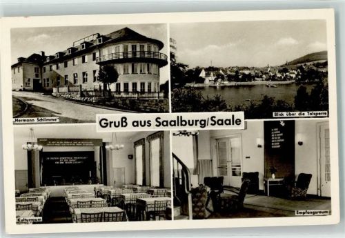 Saalburg FDGB-Erholungsheim Hermann Schlimme Kulturraum Empfangsraum