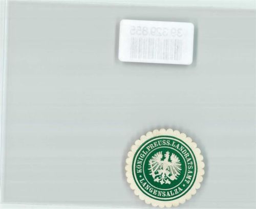 Bad Langensalza Königl. Preuss.Landratsamt Langensalza