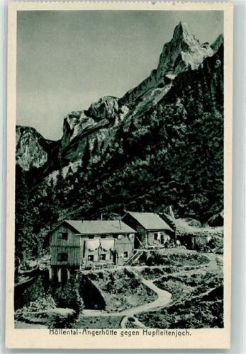 Höllentalangerhütte Hupfleitenjoch Höllental Angerhütte