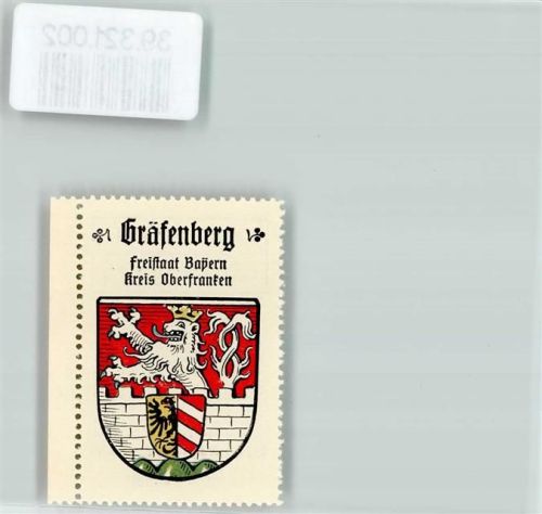 Gräfenberg Wappen Kaffee Hag Nr. 19 ca. 1920-1940 Löwe