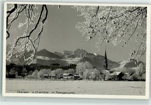Übersee Winter mit Kampenwand