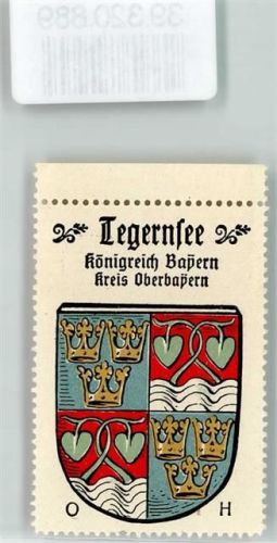 Tegernsee Wappen Kaffee Hag ca. 1920-1940 Krone
