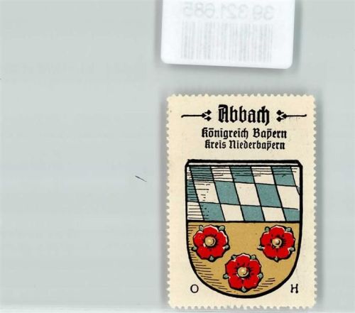 Bad Abbach Vignette Wappen Königreich Bayern Kreis Niederbayern