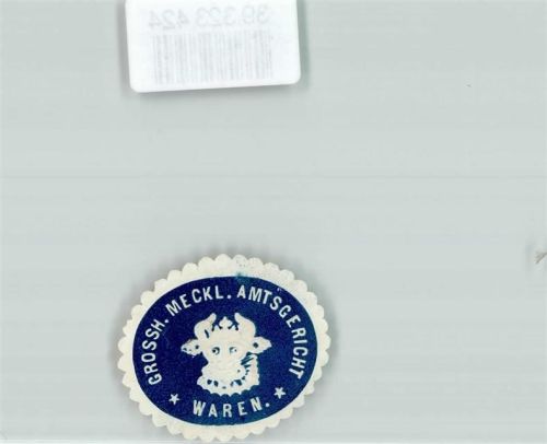 Waren Amtsgericht Mecklenburg Stierkopf Blau Weiß