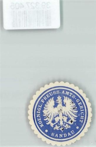 Sandau Koenigl. Preuss. Amtsgericht Sandau