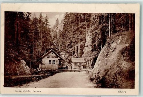 Broumov Weckelsdorfer Felsen Eingang