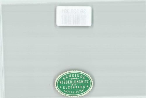 08371 O9611 Niederlungwitz Siegelmarke Postwesen Gemeinde Niederlungwitz mit Elzenberg Amtsh. Glauchau