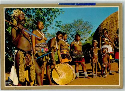 KwaZulu-Natal Zulu Chief mit Familie Flugpost