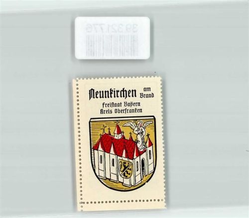 Neunkirchen Vignette Wappen Freistaat Bayern Kreis Oberfranken