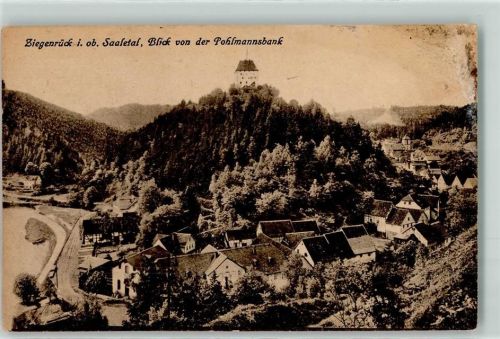 Ziegenrück Blick von der Pohlmannsbank
