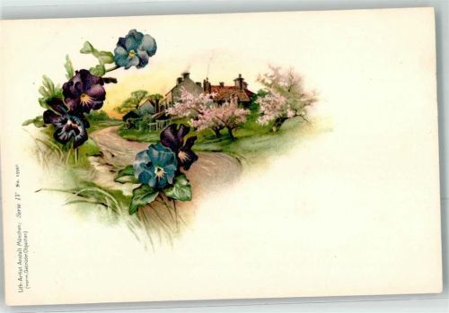 Stiefmütterchen Lith.Artist Anst. Serie IV Nr.15940