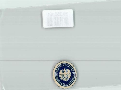 Liegnitz Präsident der Pr. Regierung Adler