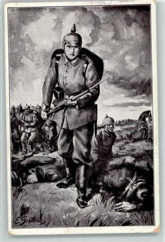 1915 Soldaten Pickelhaube sign