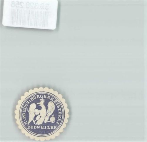 Dudweiler Postwesen K. Preuss Bürgermeisterei Dudweiler