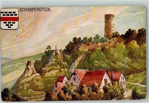 Kiedrich 1919 Burgruine Scharfenstein sign.
