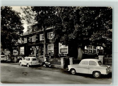 Elend Gasthaus Grüne Tanne Oldtimer Heinkelroller OT Mandelholz