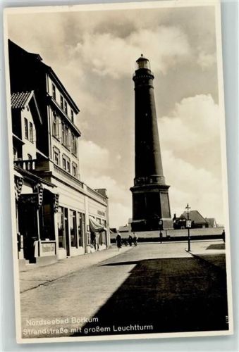 26757 W2972 Borkum - Leuchtturm Strandstraße