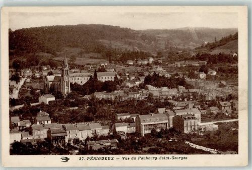 Perigueux Vue du Faubourg Saint Georges Kirche