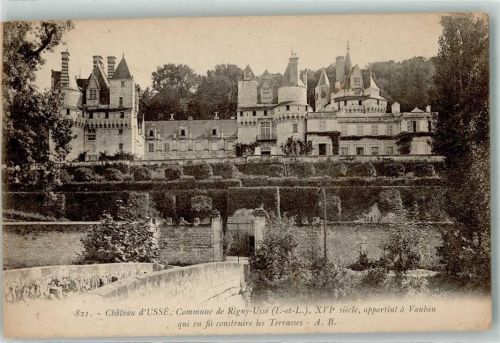 Rigny-Usse Chateau d`USSE das im 16. Jahrhundert gehörte Vaubon der die Terrassen baute