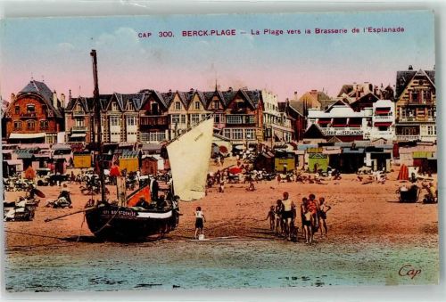 Berck la Plage vers la Brasserie de l`Esplanade Fischerboot