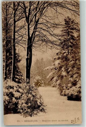Besancon 1912 Micaud sous la Neige Winter Schnee