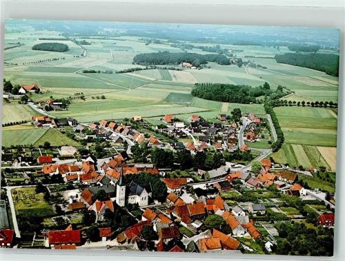 48739 W4427 Asbeck , Kr Ahaus Foto AK Gasthaus Pension Enseling Kirche