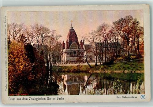 Tiergarten 1907 Das Elefantenhaus Zoo