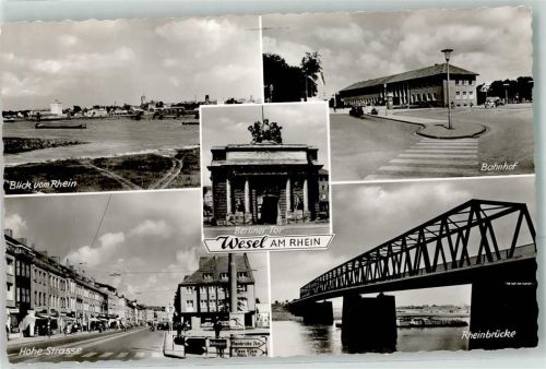 Wesel Berliner Tor Hohe Straße Bahnhof Rheinbrücke